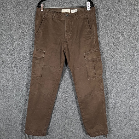 Abercrombie & Fitch Utility Military Heavy Weight Cargo Pants - Men's Size 32*29 - Picture 1 of 9